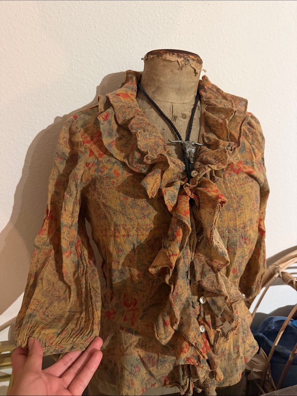 VTG RL ruffle blouse✨✨